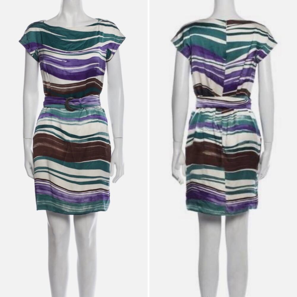 Loro Piana Silk Printed Dress with Belt